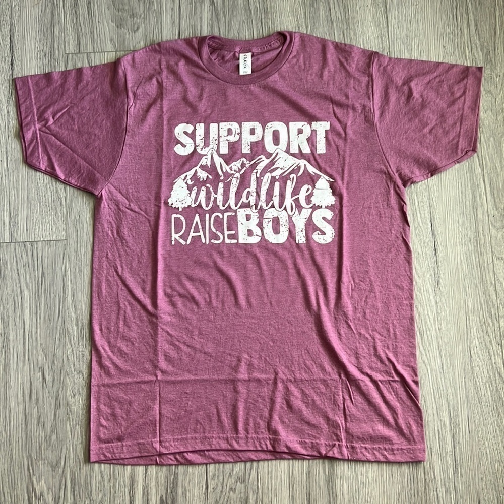 Support Wildlife Raise Boys Graphic Tee